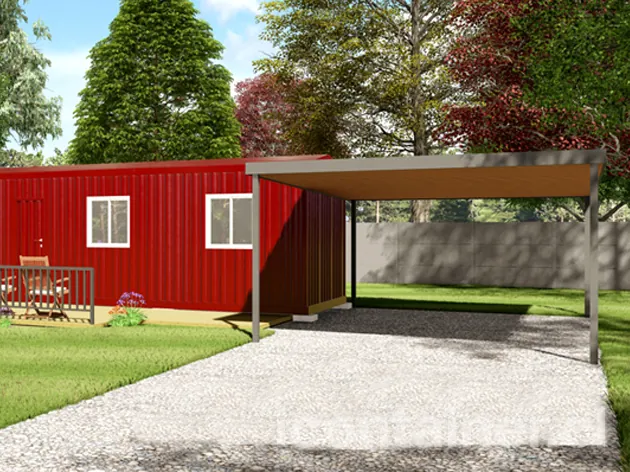 Casa 36 m² · 1 dormitorio — Modelo 36 ALFA 2 03 1230 3 — Icontainer