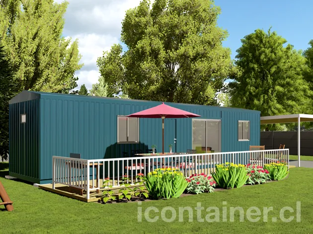 Casa 36 m² · 1 dormitorio — Modelo 36 ALFA 2 12 1230 1 — Icontainer