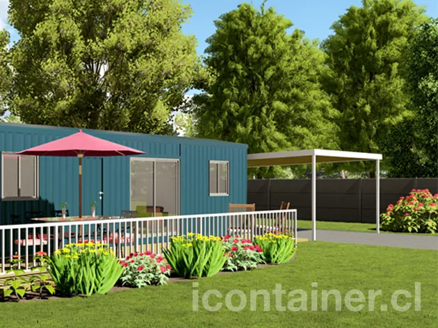 Casa 36 m² · 1 dormitorio — Modelo 36 ALFA 2 12 1230 2 — Icontainer