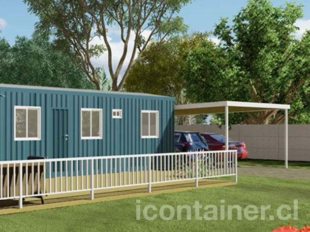 Casa 36 m² · 2 dormitorios — Modelo 36 BETA 3 04 1230 2 — Icontainer