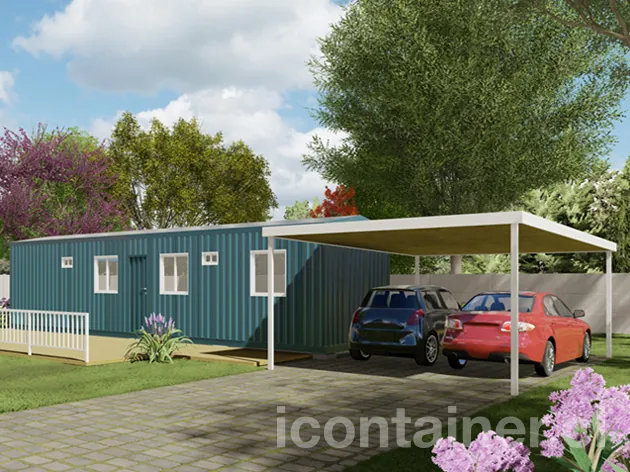 Casa 36 m² · 2 dormitorios — Modelo 36 BETA 3 04 1230 3 — Icontainer