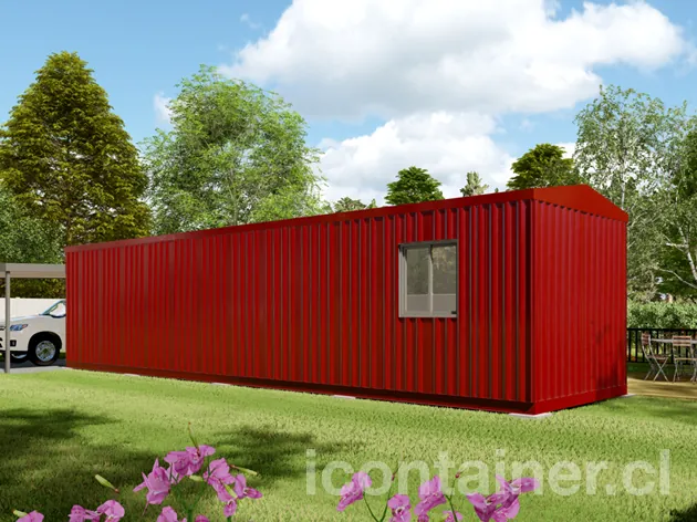 Casa 36 m² · 3 dormitorios — Modelo 36 CHARLIE 2 04 1230 3 — Icontainer