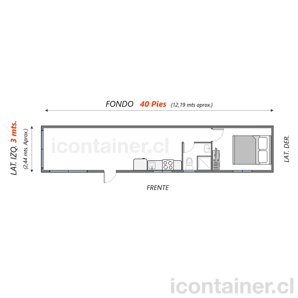 Modelo: C1-MO-40-H2B3-1100 3 — Icontainer