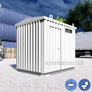 Caseta de 2.5 x 2 mts +Baño Simple