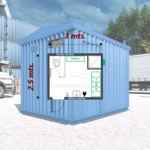 Baño 7.5 M2 |  10 personas