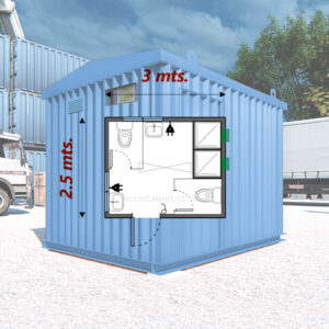 Baño 7.5 M2 |  20 personas