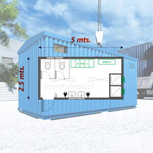 Baño 12.5 M2 |  20 personas