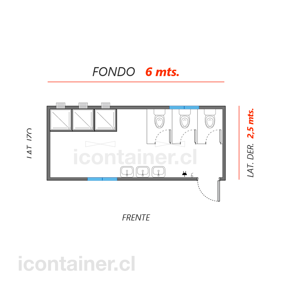 Sanitario S1-625-3033 icontainer
