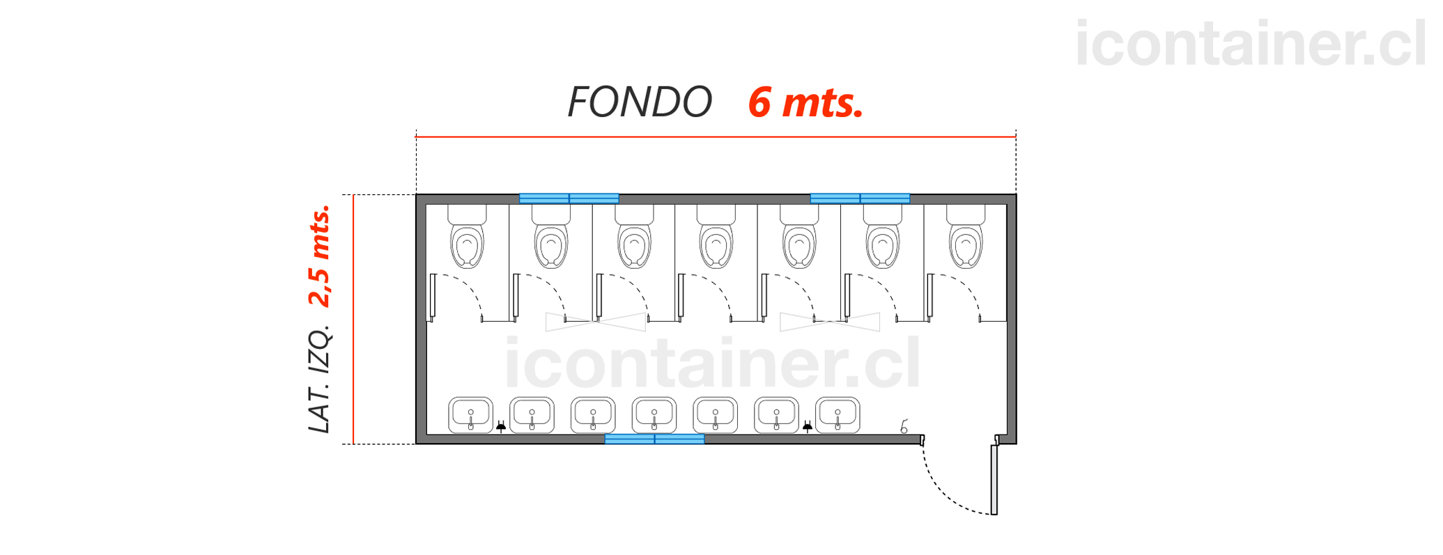 1. Baños icontainer S1-625 -7070