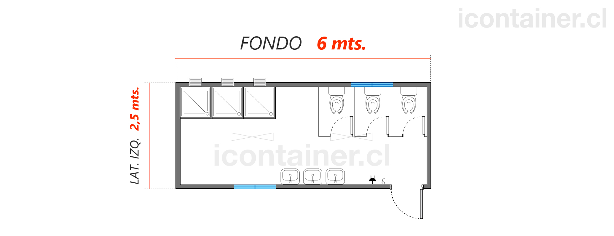 2. Baños icontainer S1-625 -3033