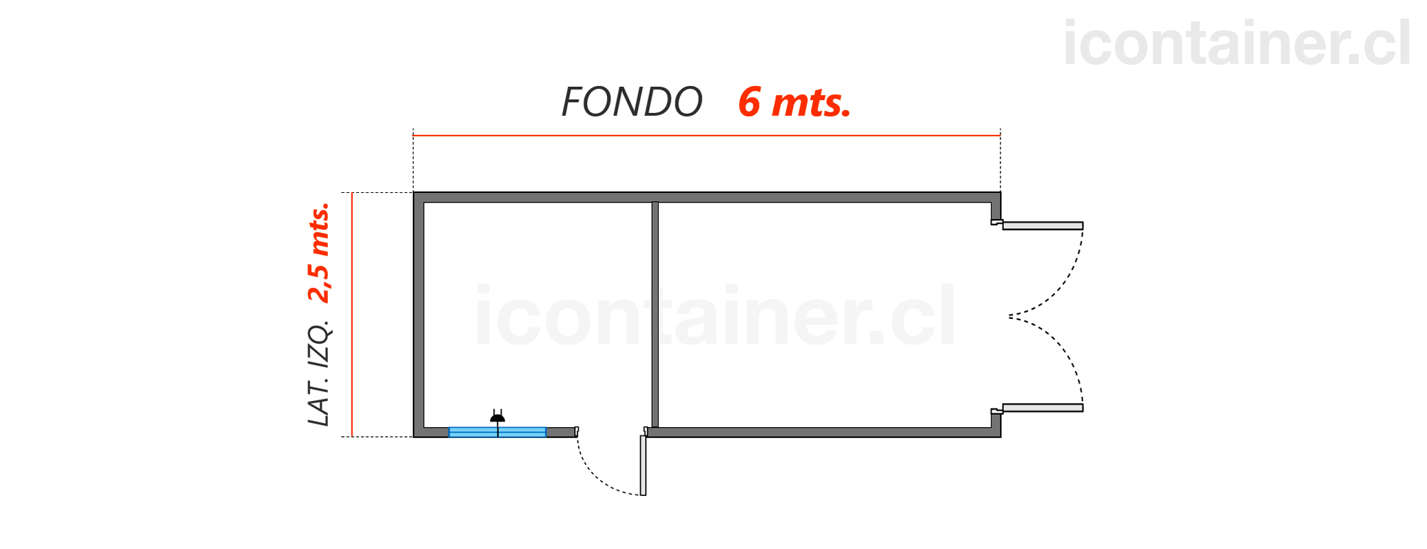 3. Bodega icontainer H1625-B1-P2 Multifuncional
