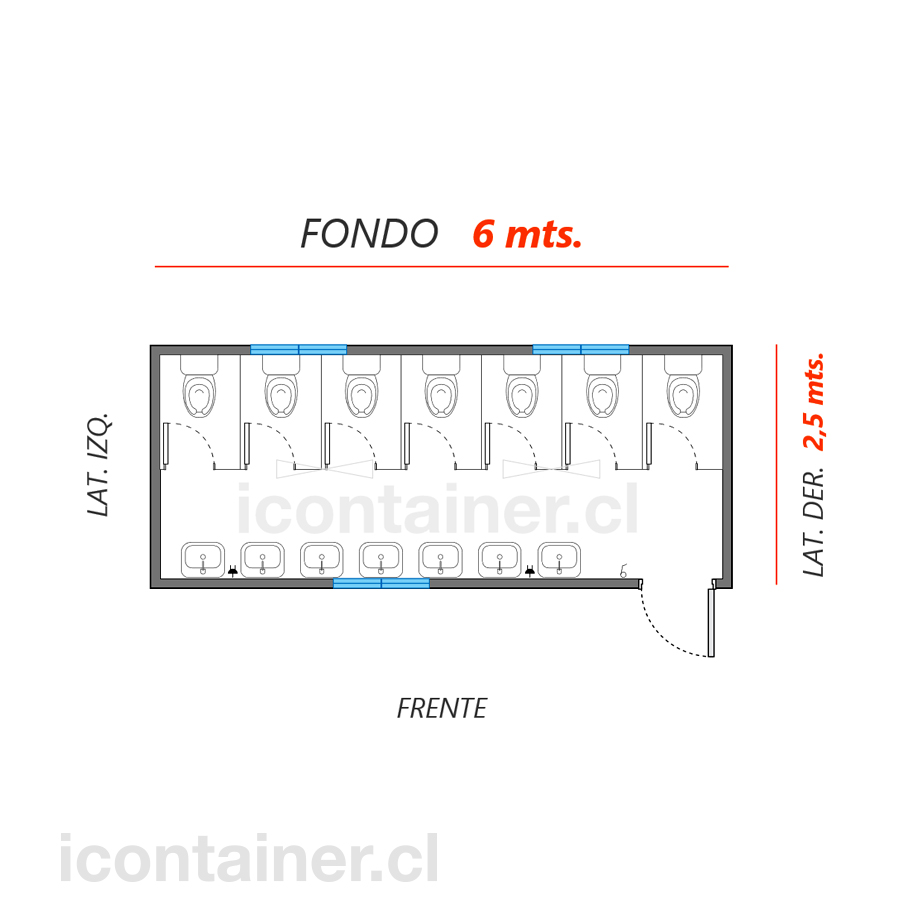 Sanitario S1-625-7070 icontainer